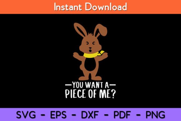 Chocolate Bunny SVG for Crafts and Graphics
