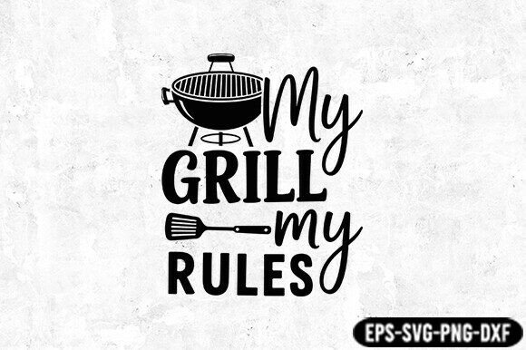 Funny BBQ Grill Master SVG for Crafts and Graphics