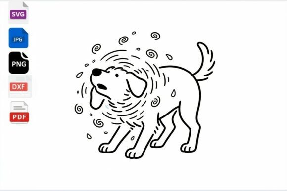 Funny Dog Shaking Head SVG Clipart Review
