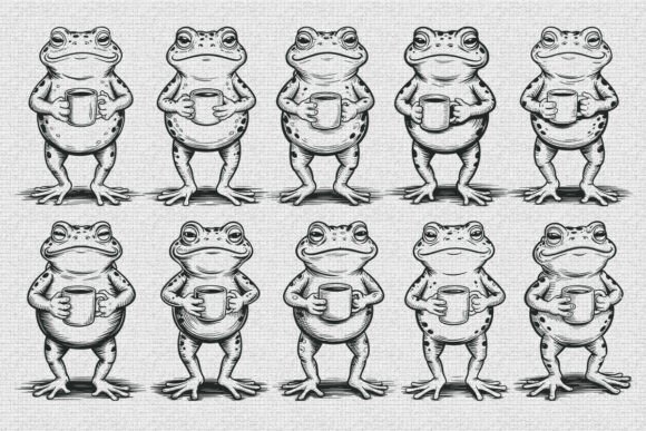 Funny Frog Sarcastic Animal SVG Bundle for Crafts and Graphics