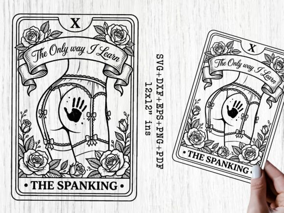 Funny Mature Tarot Card SVG for Crafts and Graphics