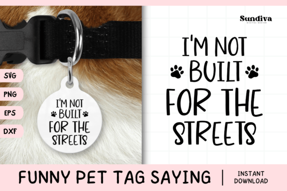 Funny Pet Tag Saying SVG 11 for Crafts and Graphics