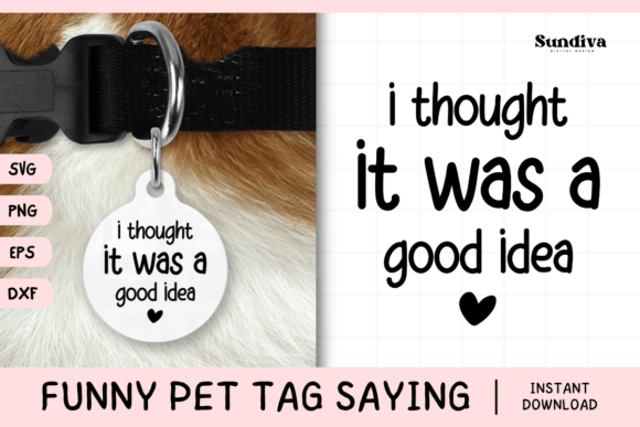 Funny Pet Tag Saying SVG 22 for Crafts and Graphics