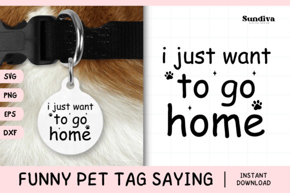 Funny Pet Tag Saying SVG 36 for Graphics and Crafts