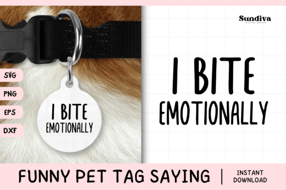 Funny Pet Tag Saying SVG 50 for Crafts and Graphics