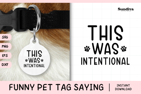 Funny Pet Tag Saying SVG 59 for Crafts and Graphics