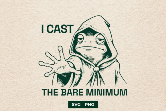 Funny Sarcastic Frog Wizard SVG PNG Review