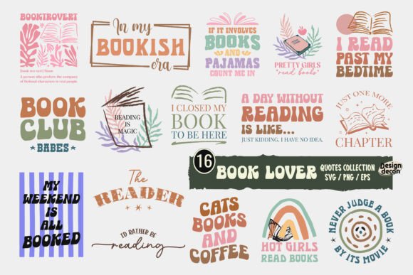 Retro Book SVG PNG Bundle for Crafts and Graphics